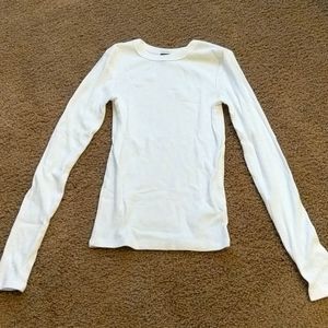 Ribbed white top